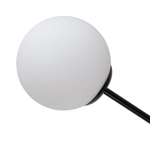 Chandelierias-16-Light Tiered Frosted Glass Globe Sputnik Chandelier-Chandelier-Black-