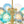 Chandelierias - 19 - Light Multicolored Glass Bubble Tiered Chandelier - Chandeliers - Blue Tone - 