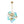 Chandelierias - 19 - Light Multicolored Glass Bubble Tiered Chandelier - Chandeliers - Blue Tone - 