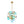 Chandelierias - 19 - Light Multicolored Glass Bubble Tiered Chandelier - Chandeliers - Blue Tone - 