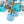 Chandelierias - 19 - Light Multicolored Glass Bubble Tiered Chandelier - Chandeliers - Blue Tone - 