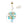 Chandelierias - 19 - Light Multicolored Glass Bubble Tiered Chandelier - Chandeliers - Blue Tone - 
