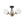 Chandelierias - 3 - Light Black Brass Frosted Glass Semi - flush Mount - Semi Flush - Black & Brass - 