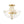 Chandelierias-3-Light Clear Domed Ripple Glass Semi-flush Mount-Semi Flush-Brass-