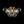 Chandelierias-3-Light Clear Ribbed Glass Bubble Cluster Semi-flush Mount-Semi Flush-Brass-