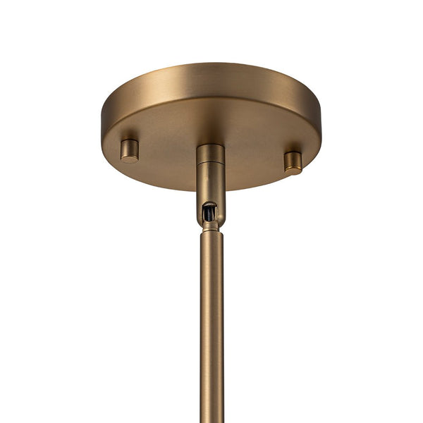 Chandelierias - 3 - Light Half Elongated Oval Gradient Fluted Glass Pendant - Pendant - Black - 