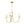 Chandelierias-3-Light Polished Opal Glass Arched Metal Arm Radial Chandelier-Chandeliers-Brass-
