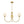 Chandelierias-3-Light Polished Opal Glass Arched Metal Arm Radial Chandelier-Chandeliers-Brass-
