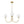 Chandelierias-3-Light Polished Opal Glass Arched Metal Arm Radial Chandelier-Chandeliers-Brass-