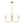 Chandelierias-3-Light Polished Opal Glass Arched Metal Arm Radial Chandelier-Chandeliers-Brass-