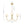 Chandelierias-3-Light Polished Opal Glass Arched Metal Arm Radial Chandelier-Chandeliers-Brass-