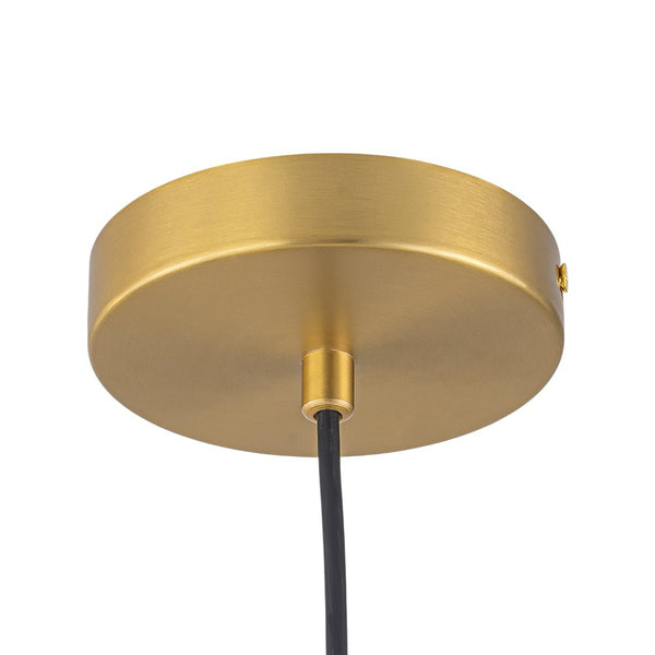 Chandelierias - 3 - Light Round Layered Drum White Linen Pendant Chandelier - Chandeliers - Black - 