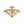 Chandelierias-3-Light Rusty Gold Ripple Glass Pyramid Semi-flush Mount-Semi Flush-Antique Brass-