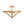 Chandelierias-3-Light Rusty Gold Ripple Glass Pyramid Semi-flush Mount-Semi Flush-Antique Brass-