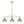 Chandelierias-3-Light Sage Green Sculptural Dome Island Pendant-Chandeliers-Green-
