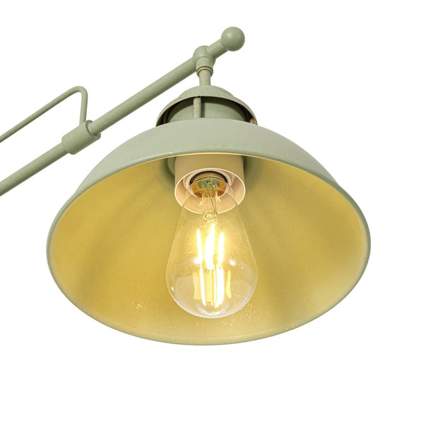 Chandelierias-3-Light Sage Green Sculptural Dome Island Pendant-Chandeliers-Green-