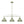 Chandelierias-3-Light Sage Green Sculptural Dome Island Pendant-Chandeliers-Green-