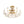Chandelierias-4-Light Clear Pressed Flower Glass Blossom Semi-Flush Mount-Semi Flush-Brass-