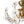 Chandelierias-4-Light Clear Pressed Flower Glass Blossom Semi-Flush Mount-Semi Flush-Brass-