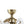 Chandelierias-4-Light Clear Pressed Flower Glass Blossom Semi-Flush Mount-Semi Flush-Brass-
