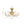 Chandelierias-4-Light Clear Pressed Flower Glass Blossom Semi-Flush Mount-Semi Flush-Brass-