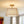 Chandelierias-4-Light Heathered Gray Fabric Conical Drum Semi-flush Mount-Semi Flush-Brass-Gray