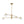 Chandelierias-4-Light Saucer Clear Glass Tiered Linear Chandelier-Chandeliers-Brass-