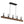 Chandelierias - 5 - Light Farmhouse Natural Wooden Linear Chandelier - Chandeliers - Matte Black & Wood Grain - 