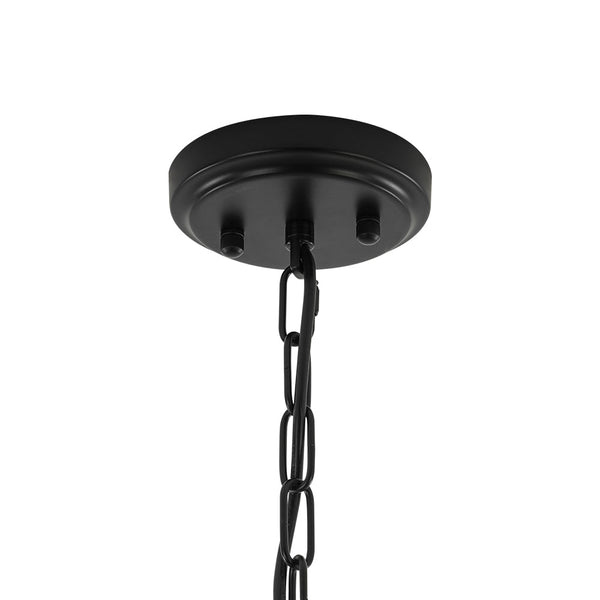 Chandelierias-5-Light Multi-globe Dimpled Glass Bubble Chandelier-Chandeliers-Black-