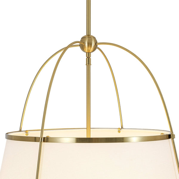 Chandelierias-5-Light Tapered Fabric Drum Lantern Pendant-Pendants-22.8 in-2-Pack (Save More)
