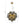 Chandelierias-6-Light Cluster Black Pearl Glass Bubble Chandelier-Chandeliers-Brass-