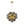 Chandelierias-6-Light Cluster Black Pearl Glass Bubble Chandelier-Chandeliers-Brass-