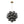 Chandelierias-6-Light Cluster Black Pearl Glass Bubble Chandelier-Chandeliers-Brass-
