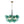Chandelierias-6-Light Emerald Bubble Blooming Glass Chandelier-Chandeliers-Gold-