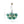 Chandelierias-6-Light Emerald Bubble Blooming Glass Chandelier-Chandeliers-Gold-