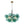 Chandelierias-6-Light Emerald Bubble Blooming Glass Chandelier-Chandeliers-Gold-