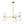 Chandelierias-6-Light Linear Sputnik Capsule Frosted Glass Semi-flush Chandelier-Chandeliers-Brass-