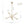 Chandelierias - 6 - Light Novel Hexagram Clear Glass Globe Chandelier - Chandeliers - Brass - 