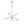 Chandelierias - 6 - Light Novel Hexagram Clear Glass Globe Chandelier - Chandeliers - Brass - 