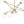 Chandelierias - 6 - Light Novel Hexagram Clear Glass Globe Chandelier - Chandeliers - Brass - 