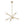 Chandelierias - 6 - Light Novel Hexagram Clear Glass Globe Chandelier - Chandeliers - Brass - 
