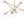 Chandelierias - 6 - Light Novel Hexagram Clear Glass Globe Chandelier - Chandeliers - Brass - 