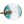 Chandelierias - 8 - Light Gradient Teal Glass Modern Linear Chandelier - Chandeliers - Black - 
