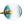 Chandelierias - 8 - Light Gradient Teal Glass Modern Linear Chandelier - Chandeliers - Black - 