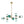 Chandelierias - 8 - Light Gradient Teal Glass Modern Linear Chandelier - Chandeliers - Black - 