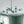 Chandelierias - 8 - Light Gradient Teal Glass Modern Linear Chandelier - Chandeliers - Black - 