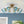 Chandelierias-8-Light Lake Blue Tinted Glass Bubble Semi-flush Mount-Semi Flush-Brass-