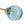 Chandelierias-8-Light Lake Blue Tinted Glass Bubble Semi-flush Mount-Semi Flush-Brass-