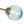Chandelierias-8-Light Lake Blue Tinted Glass Bubble Semi-flush Mount-Semi Flush-Brass-