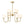 Chandelierias - 8 - Light Swooping Arm Matte Opal Glass Tiered Chandelier - Chandeliers - Brass - 